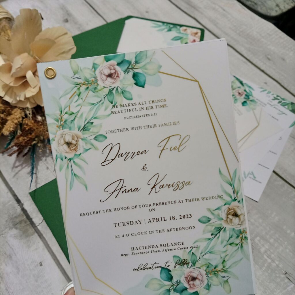 Gold foil Vellum translucent 